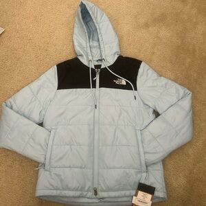 The North Face Sky Blue Puffer Jacket